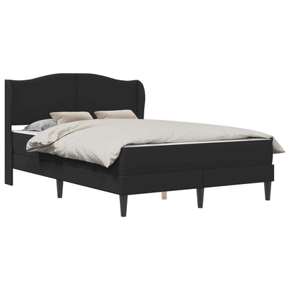Struttura del letto con testiera Nero 140 x 190 cm Similpelle | homemem39