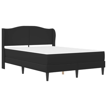 Struttura del letto con testiera Nero 140 x 190 cm Similpelle | homemem39