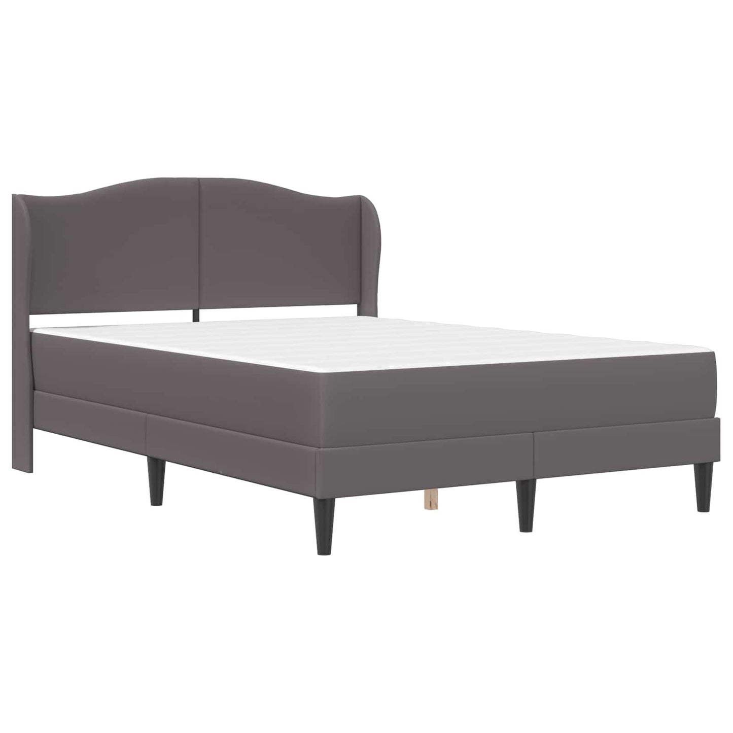 Struttura del letto con testiera Grigio 160 x 200 cm Similpelle | homemem39