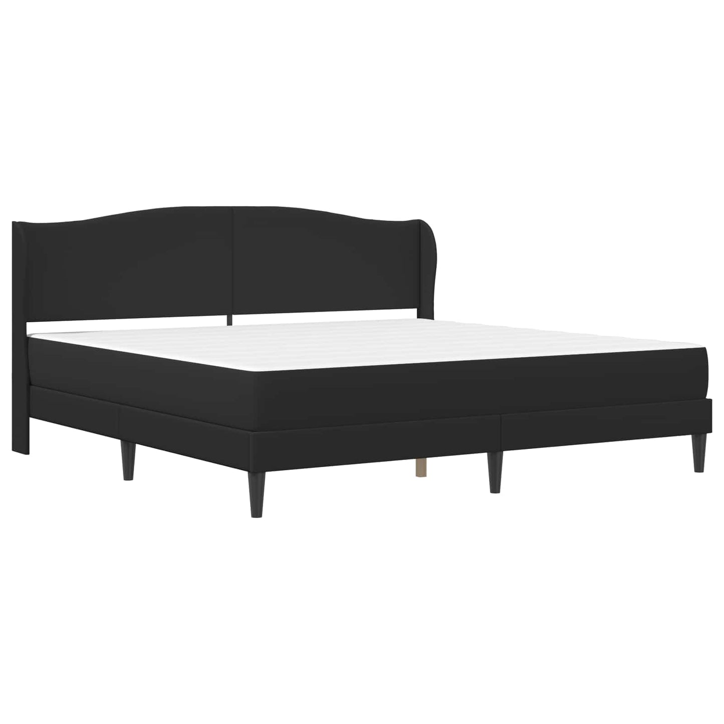 Struttura del letto con testiera Nero 180 x 200 cm Similpelle | homemem39