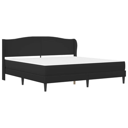 Struttura del letto con testiera Nero 180 x 200 cm Similpelle | homemem39