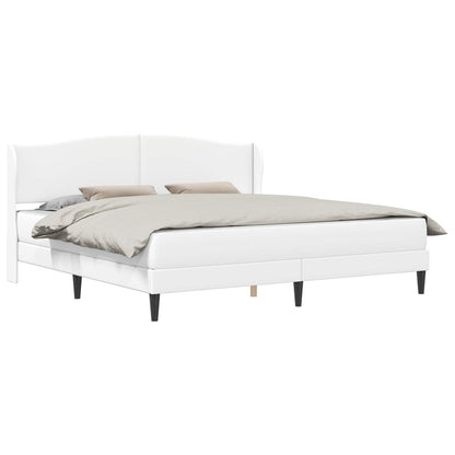 Struttura del letto con testiera Bianco 180 x 200 cm Similpelle | homemem39