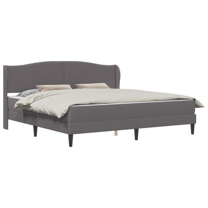 Struttura del letto con testiera Grigio 200 x 200 cm Similpelle | homemem39