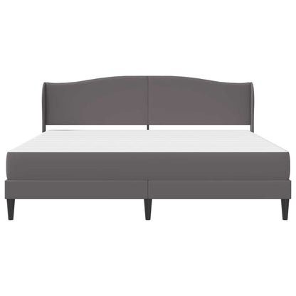 Struttura del letto con testiera Grigio 200 x 200 cm Similpelle | homemem39