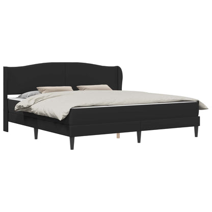 Struttura del letto con testiera Nero 200 x 200 cm Similpelle | homemem39