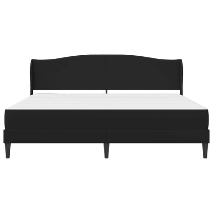 Struttura del letto con testiera Nero 200 x 200 cm Similpelle | homemem39