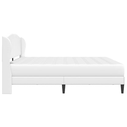 Struttura del letto con testiera Bianco 200 x 200 cm Similpelle | homemem39