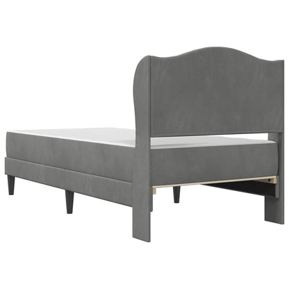 Struttura del letto Grigio Scuro 80 x 200 cm Velluto | homemem39