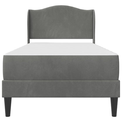 Struttura del letto Grigio Scuro 80 x 200 cm Velluto | homemem39