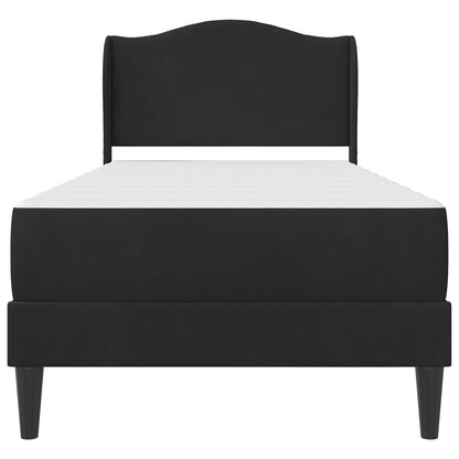Struttura del letto con testiera Nero 80 x 200 cm Velluto