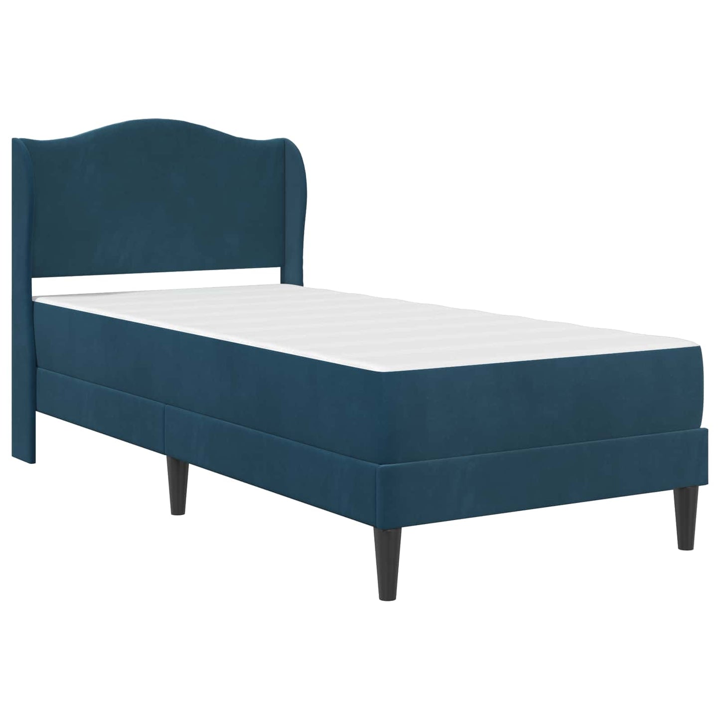 Struttura del letto con testiera Blu 80 x 200 cm Velluto | homemem39