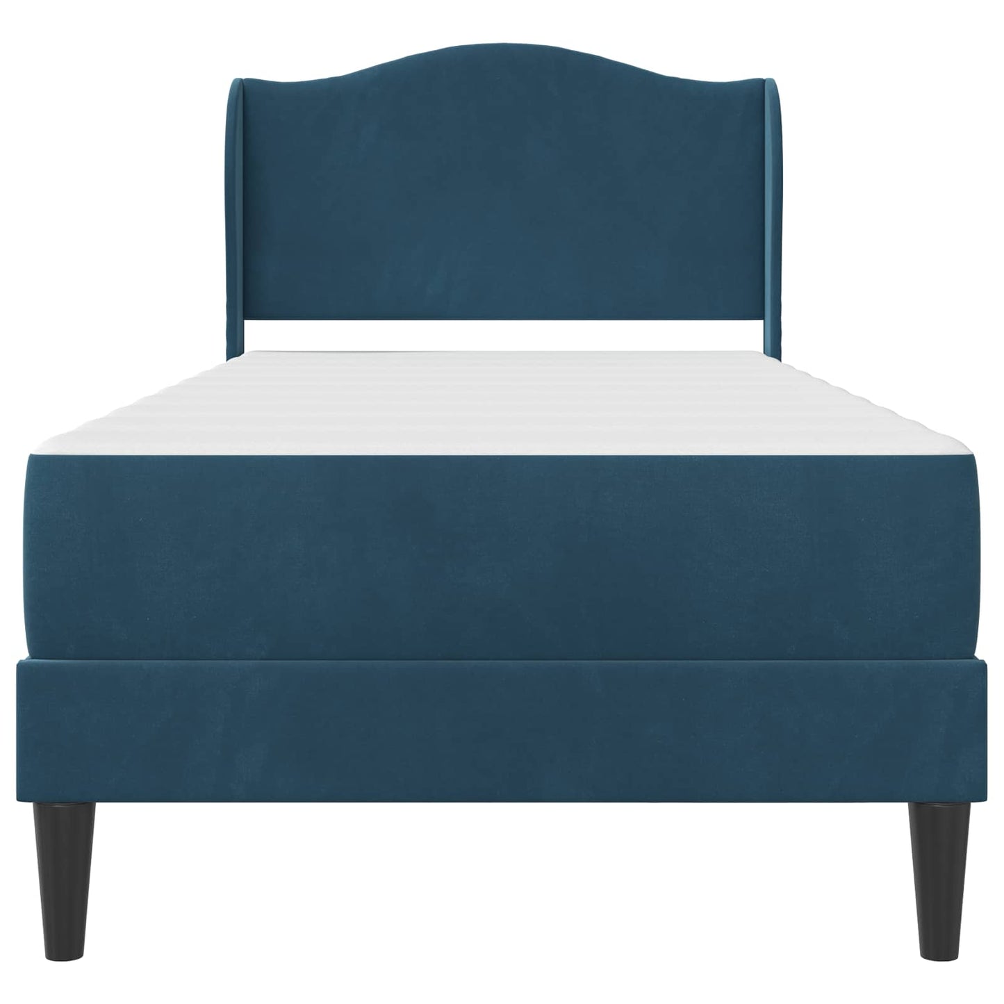Struttura del letto con testiera Blu 80 x 200 cm Velluto | homemem39