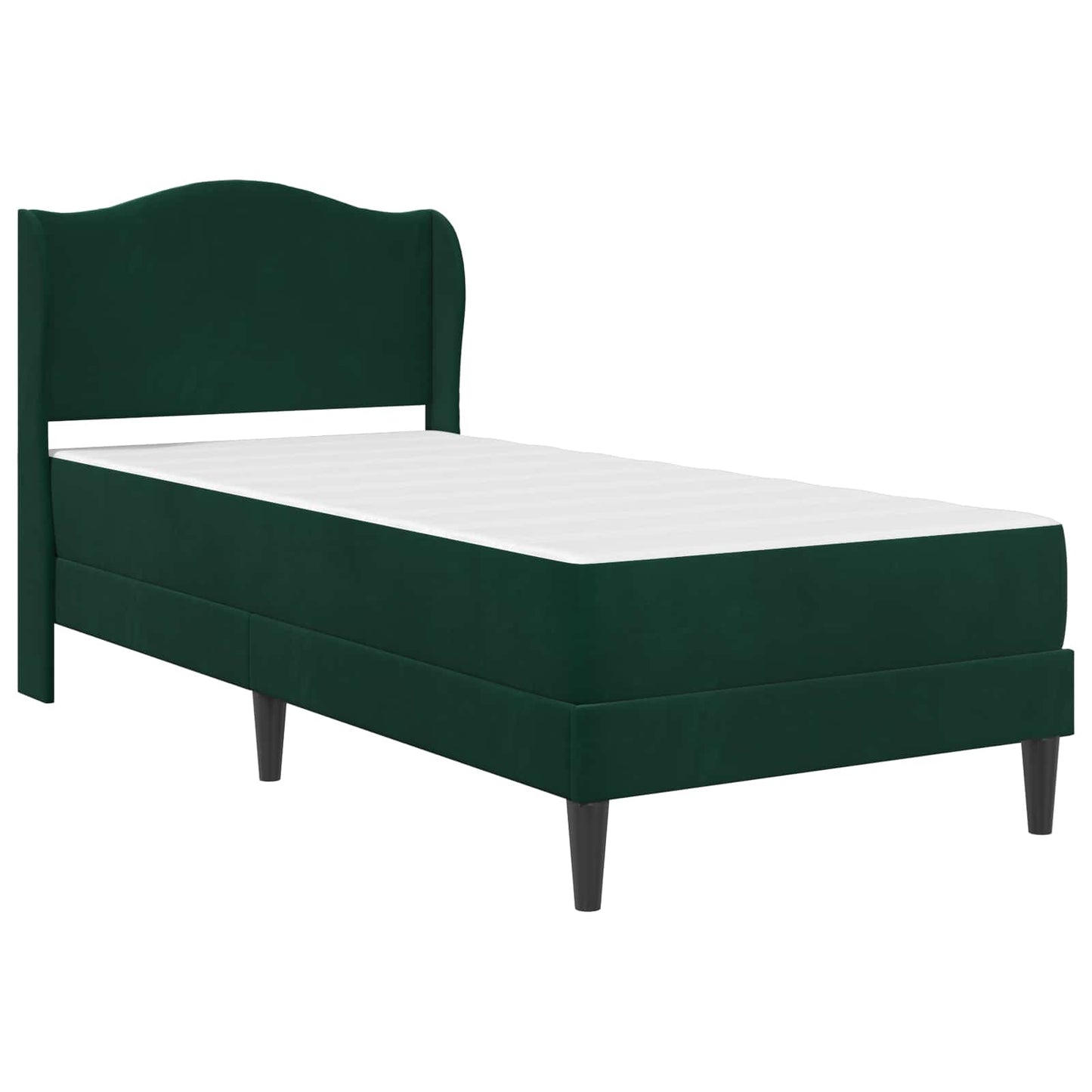 Struttura del letto Verde Scuro 90 x 200 cm Velluto | homemem39