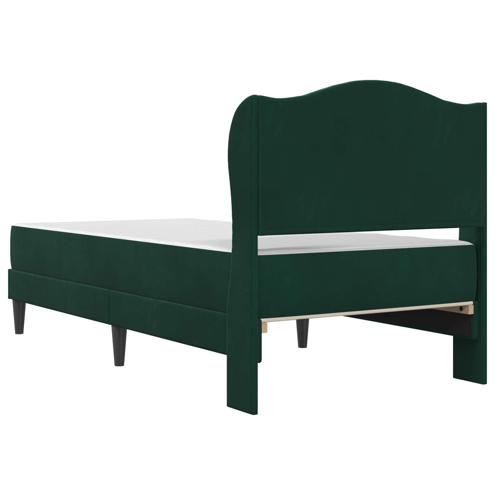 Struttura del letto Verde Scuro 90 x 200 cm Velluto | homemem39