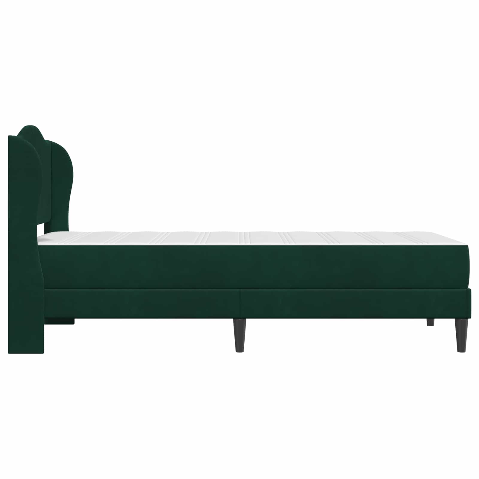 Struttura del letto Verde Scuro 90 x 200 cm Velluto | homemem39