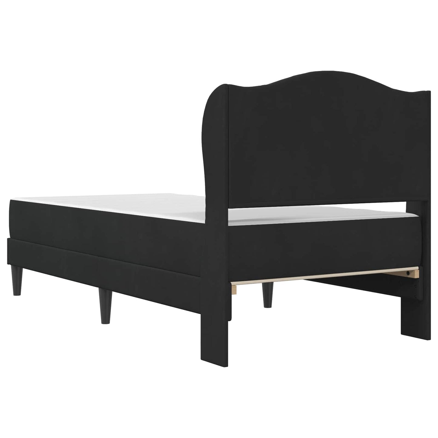 Struttura del letto con testiera Nero 90 x 200 cm Velluto | homemem39