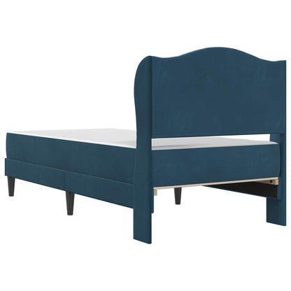 Struttura del letto con testiera Blu 90 x 200 cm Velluto | homemem39