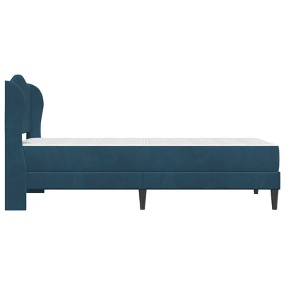 Struttura del letto con testiera Blu 90 x 200 cm Velluto | homemem39