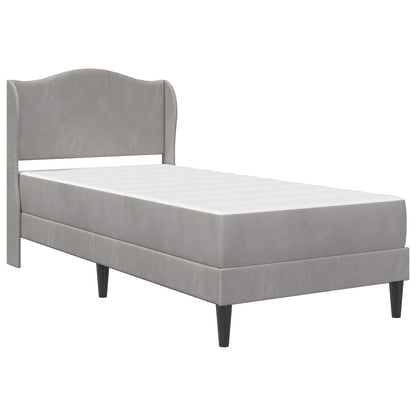 Struttura del letto Grigio Chiaro 100 x 200 cm Velluto | homemem39