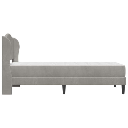 Struttura del letto Grigio Chiaro 100 x 200 cm Velluto | homemem39