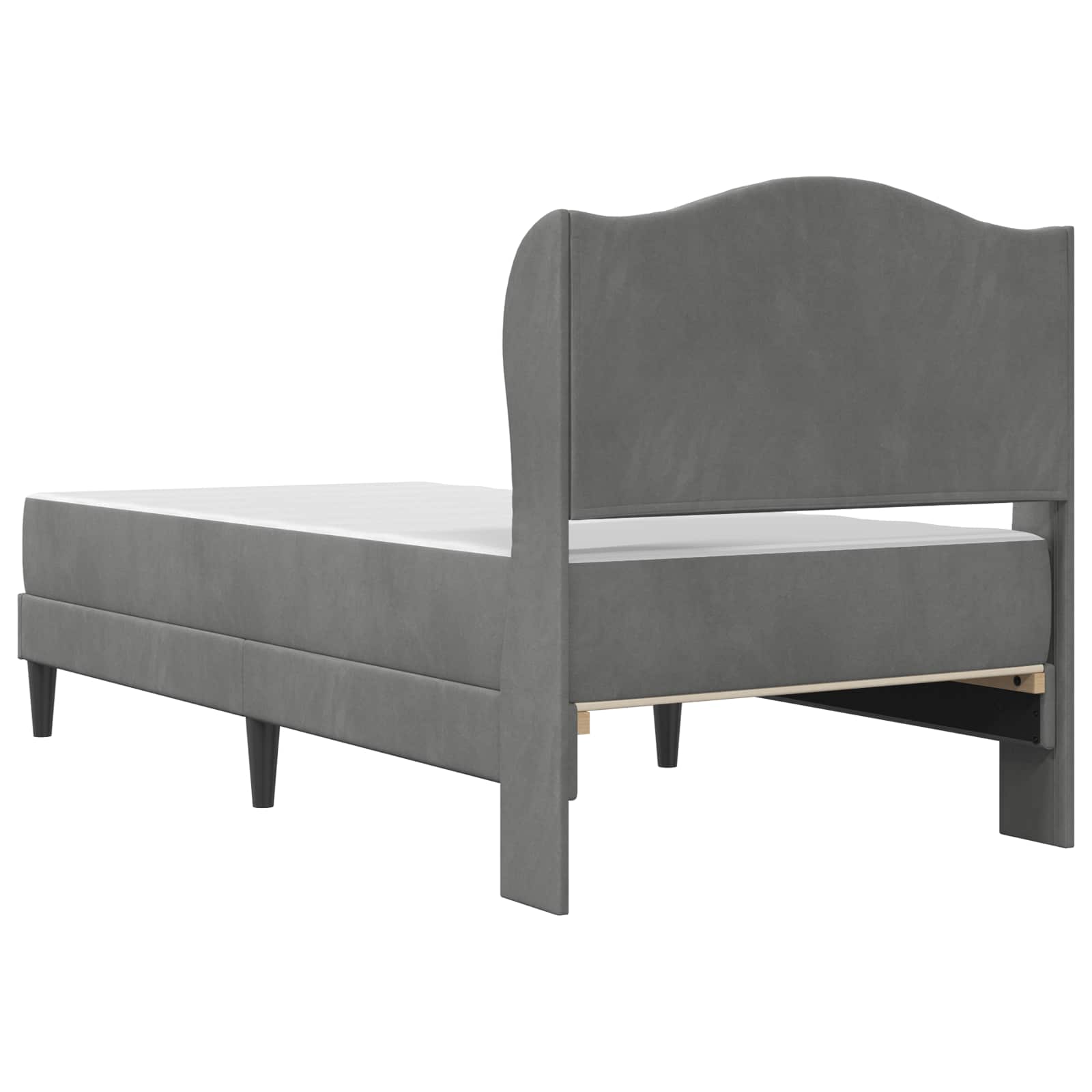 Struttura del letto Grigio Scuro 100 x 200 cm Velluto | homemem39