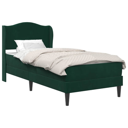 Struttura del letto Verde Scuro 100 x 200 cm Velluto | homemem39