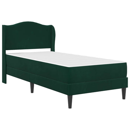 Struttura del letto Verde Scuro 100 x 200 cm Velluto | homemem39