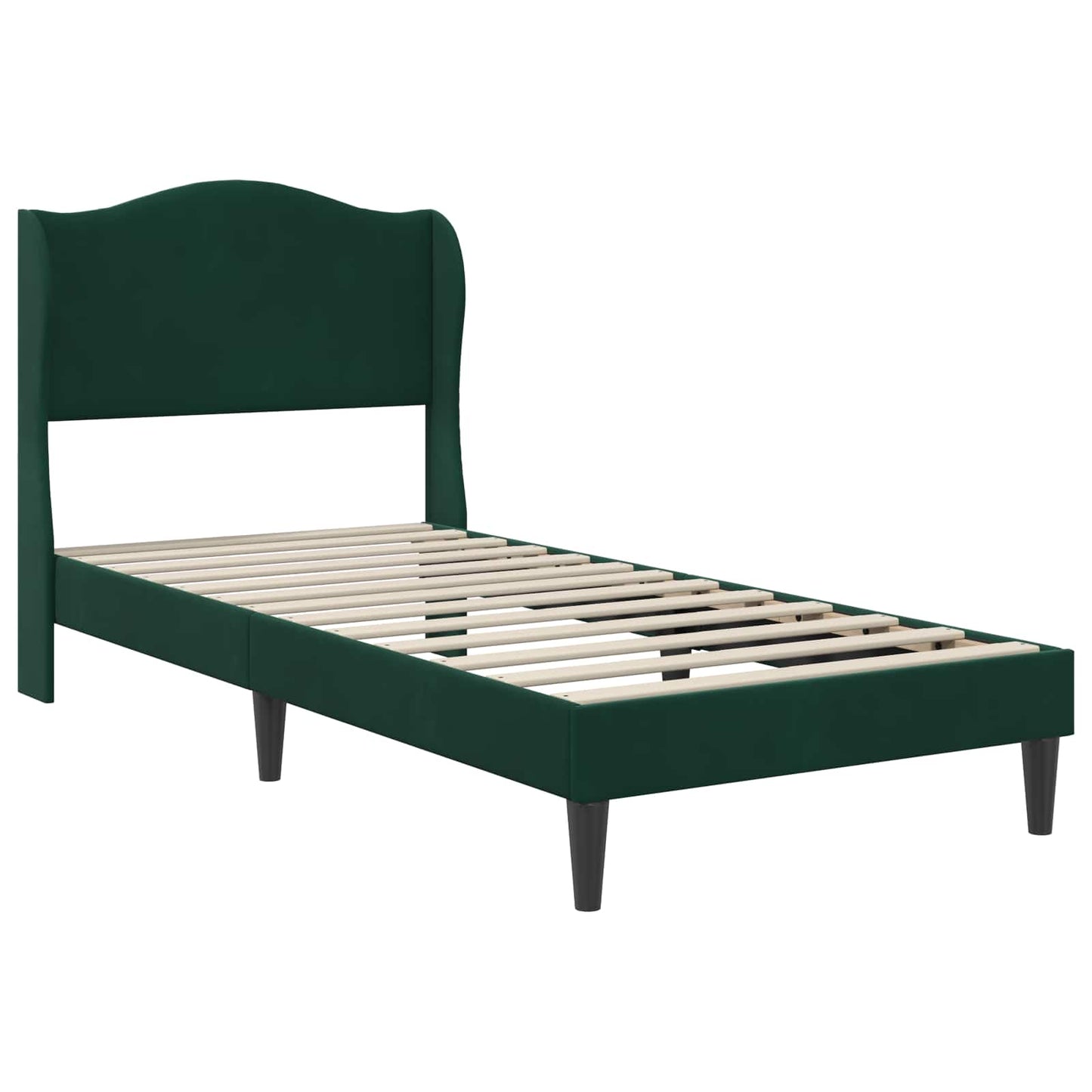 Struttura del letto Verde Scuro 100 x 200 cm Velluto | homemem39
