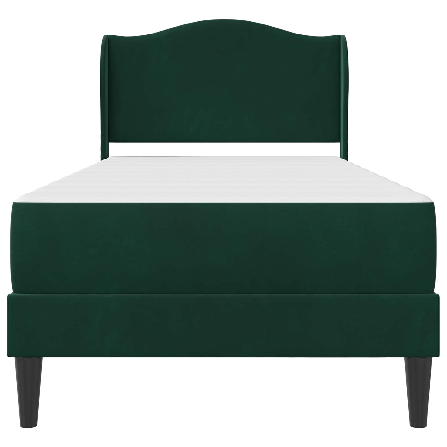 Struttura del letto Verde Scuro 100 x 200 cm Velluto | homemem39
