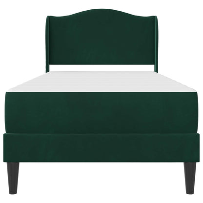 Struttura del letto Verde Scuro 100 x 200 cm Velluto | homemem39