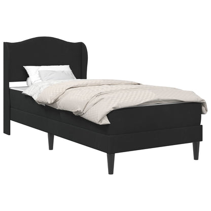 Struttura del letto con testiera Nero 100 x 200 cm Velluto | homemem39