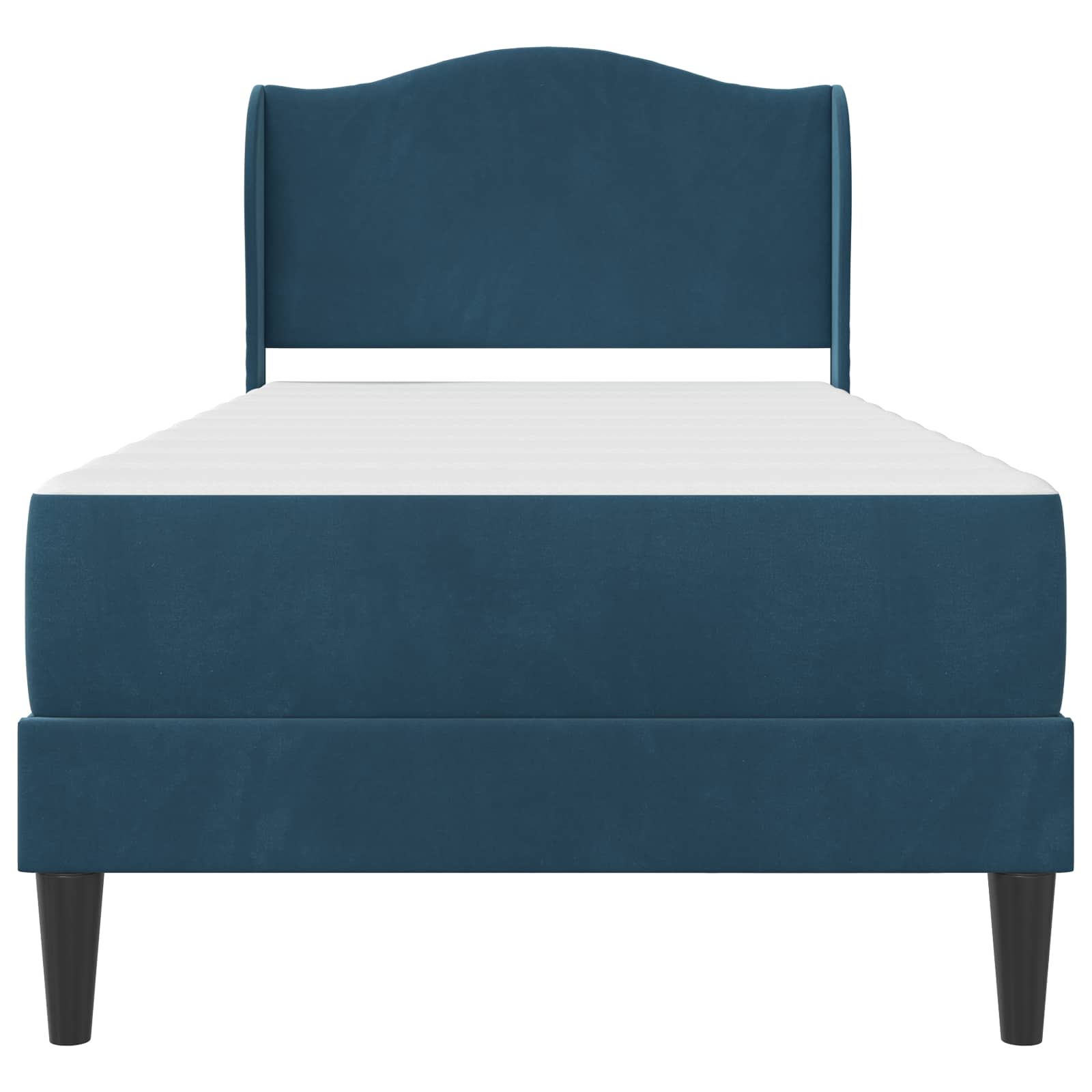 Struttura del letto con testiera Blu 100 x 200 cm Velluto | homemem39