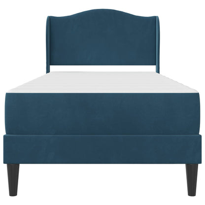 Struttura del letto con testiera Blu 100 x 200 cm Velluto | homemem39