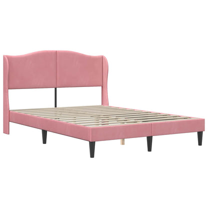 Struttura del letto 2 pcs Rosa 120 x 190 cm Velluto | homemem39