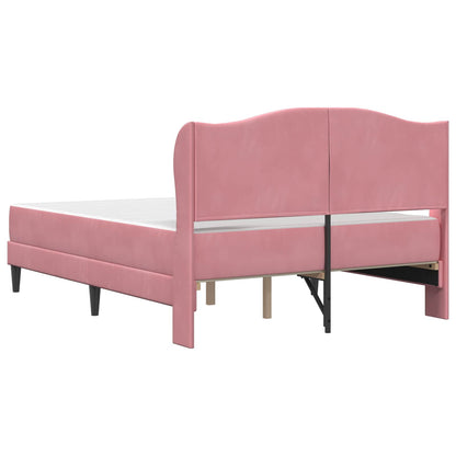Struttura del letto 2 pcs Rosa 120 x 190 cm Velluto | homemem39