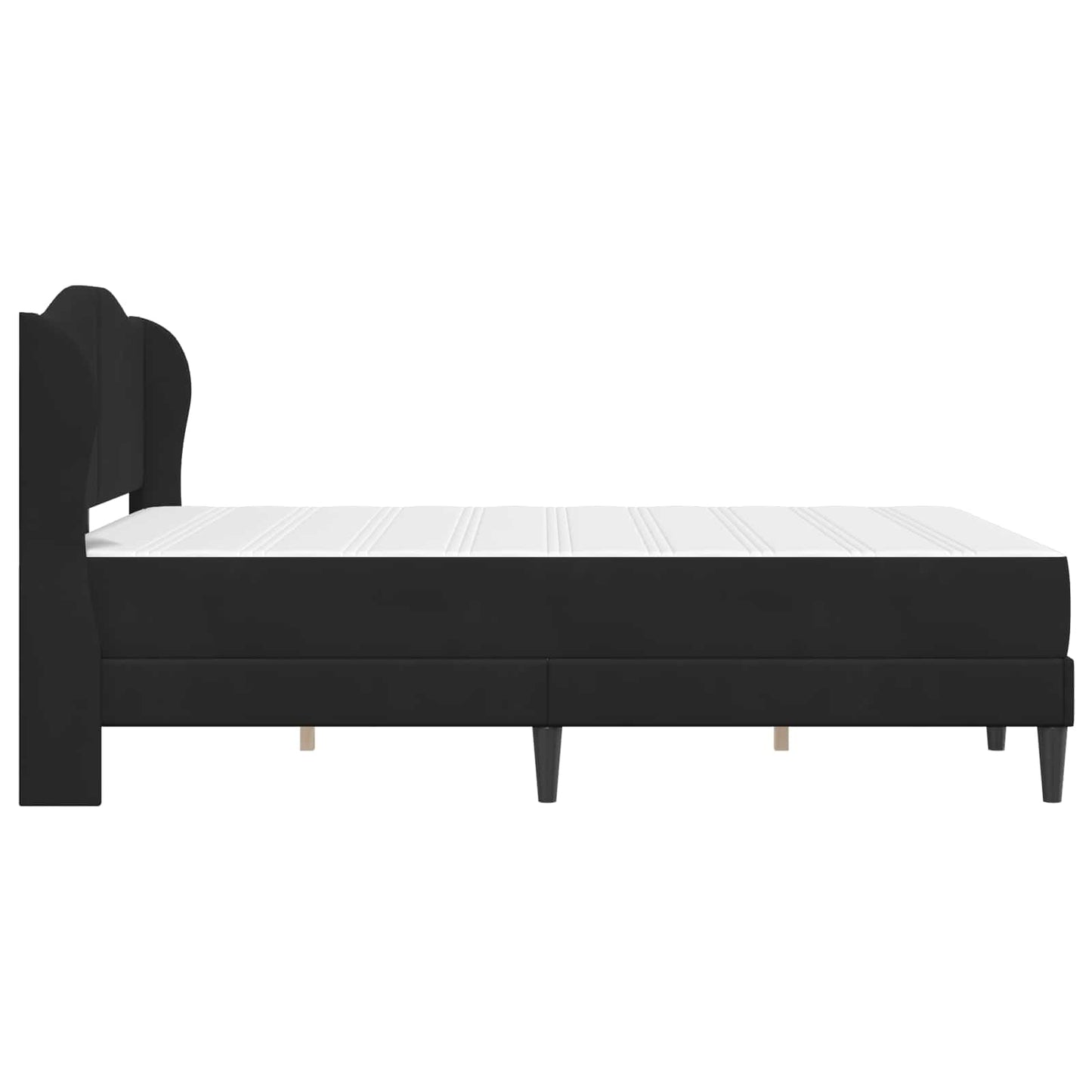 Struttura del letto 2 pcs Nero 120 x 190 cm Velluto | homemem39