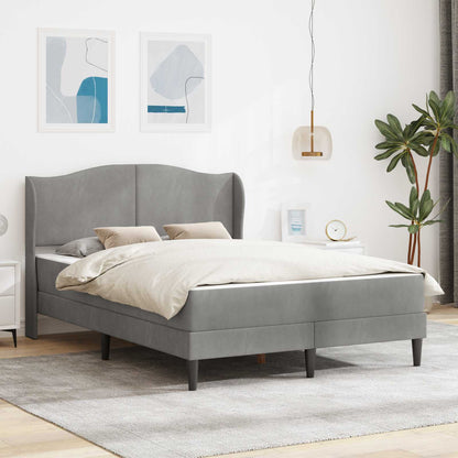 Struttura del letto Grigio Chiaro 120 x 200 cm Velluto | homemem39