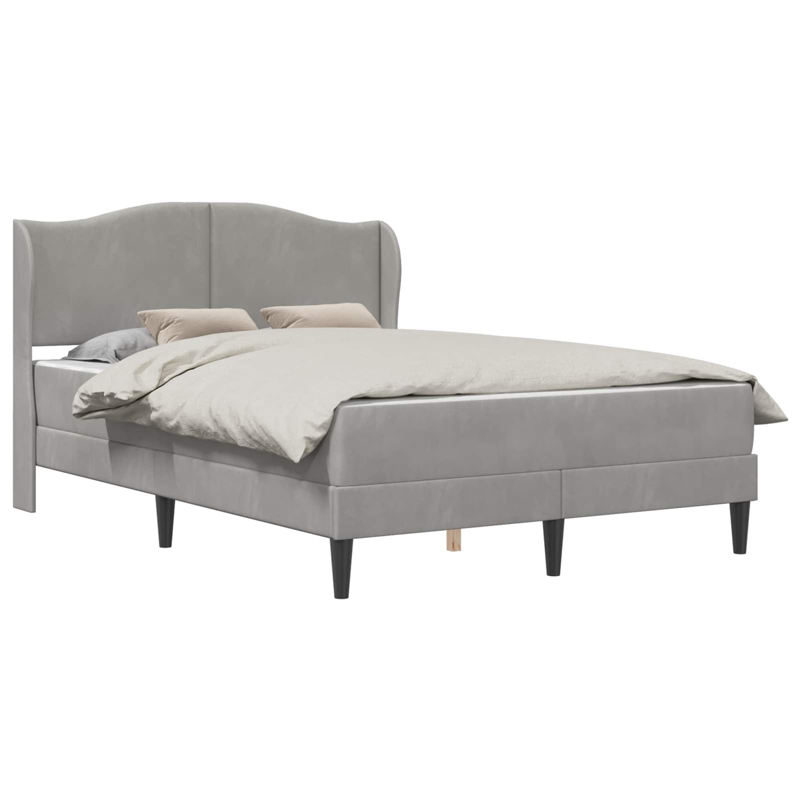 Struttura del letto Grigio Chiaro 120 x 200 cm Velluto | homemem39