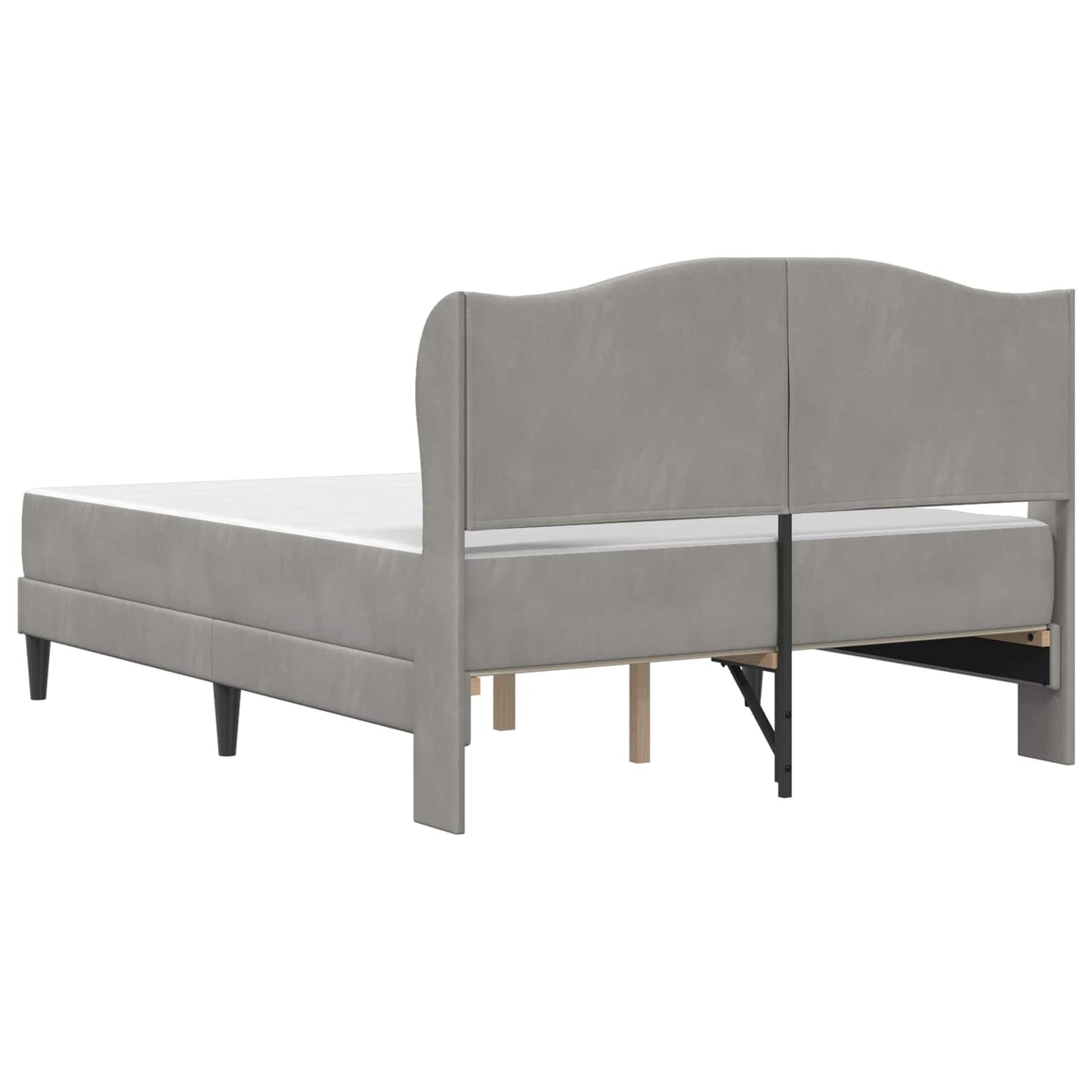 Struttura del letto Grigio Chiaro 120 x 200 cm Velluto | homemem39