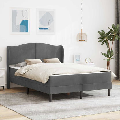Struttura del letto Grigio Scuro 120 x 200 cm Velluto | homemem39