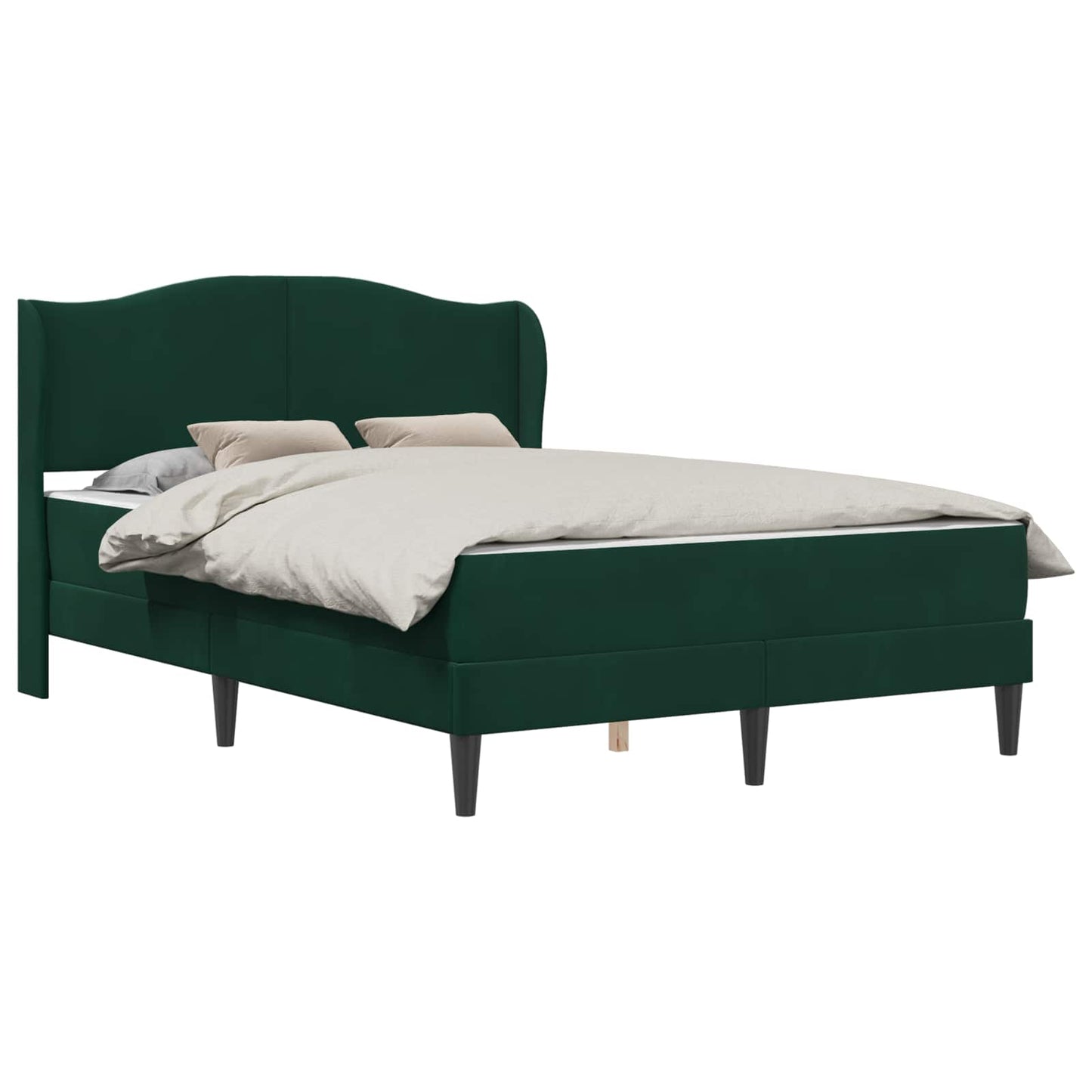 Struttura del letto Verde Scuro 140 x 190 cm Velluto | homemem39