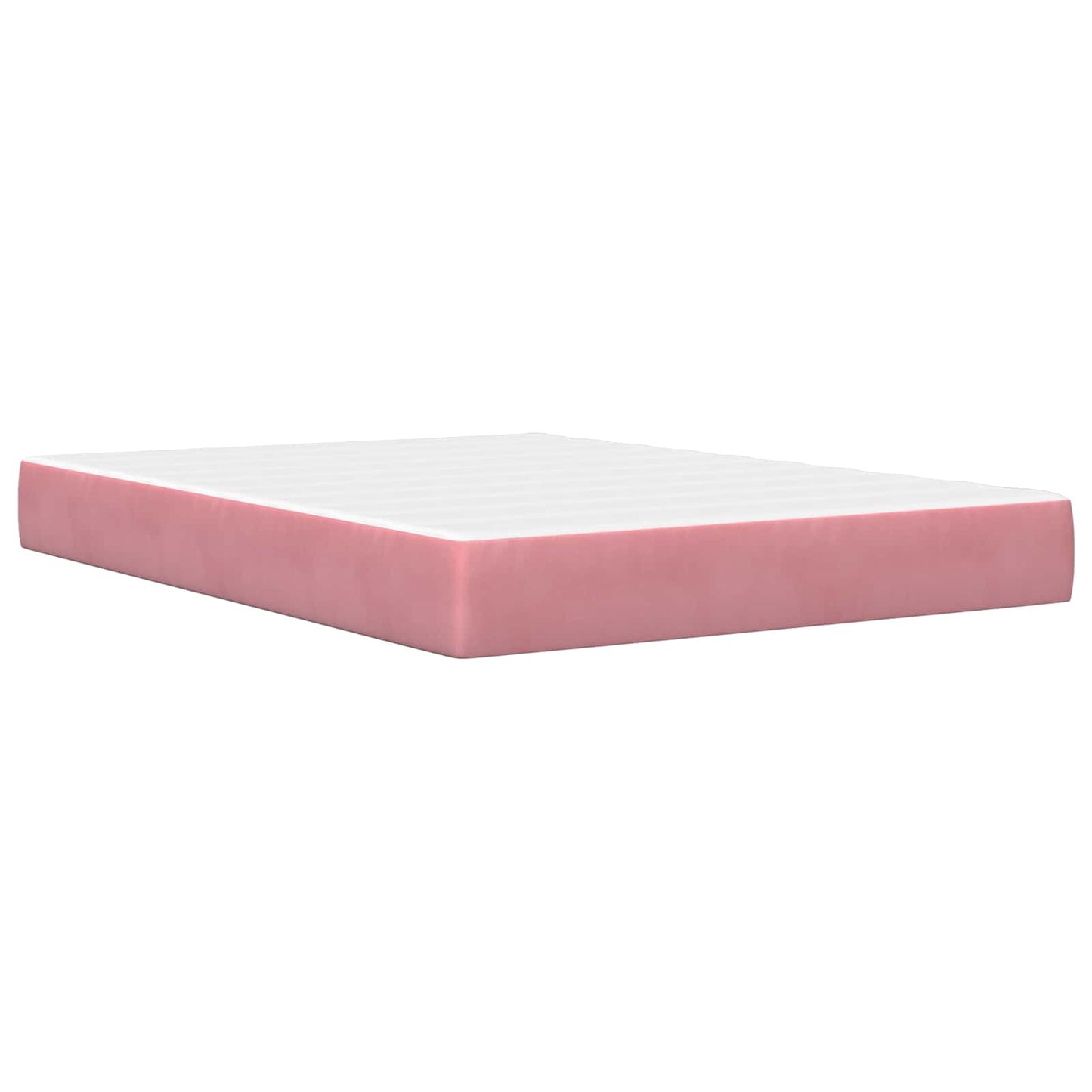 Struttura del letto con testiera Rosa 140 x 190 cm Velluto | homemem39