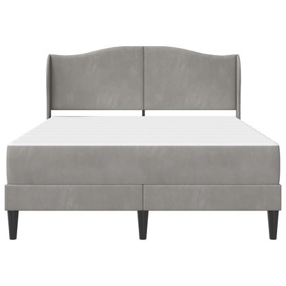 Struttura del letto Grigio Chiaro 140 x 200 cm Velluto | homemem39