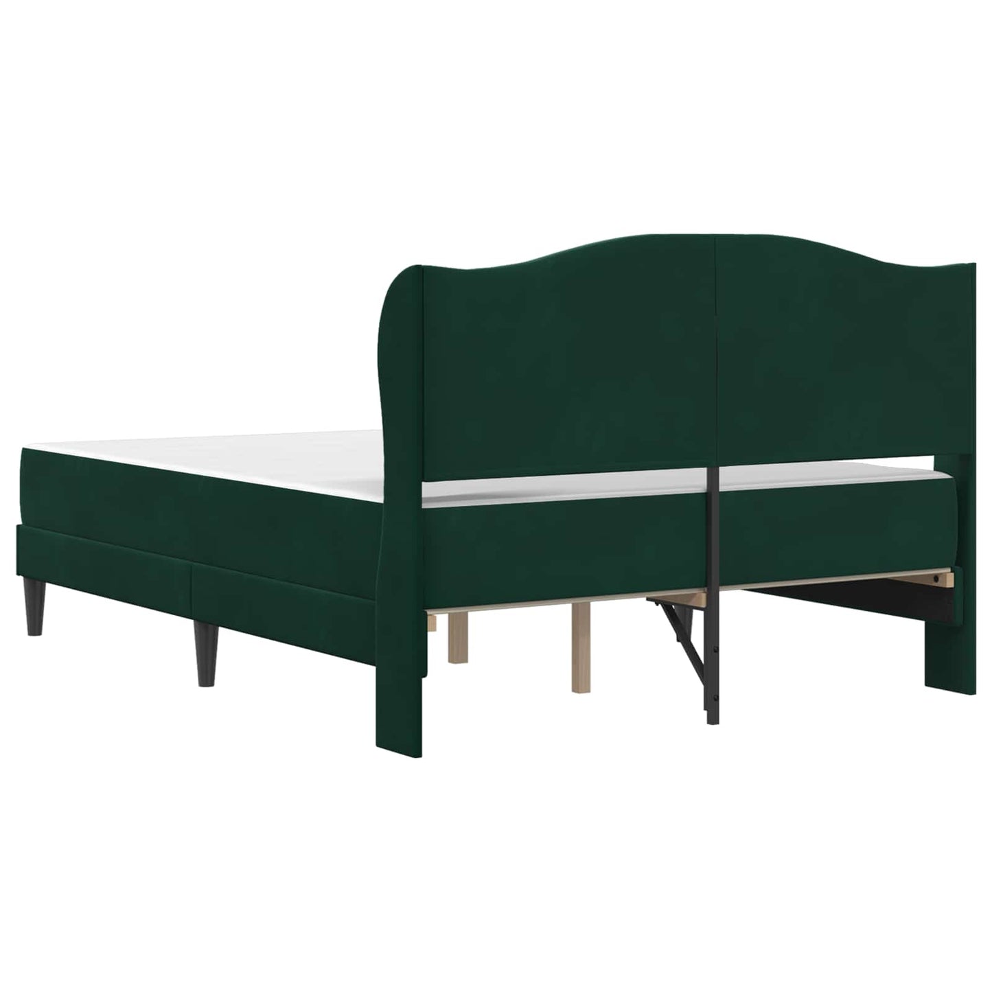 Struttura del letto Verde Scuro 140 x 200 cm Velluto | homemem39
