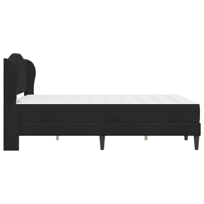 Struttura del letto con testiera Nero 140 x 200 cm Velluto | homemem39