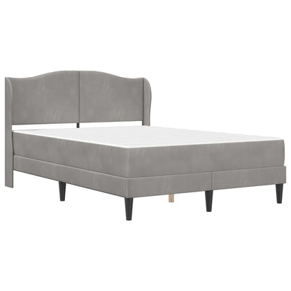 Struttura del letto Grigio Chiaro 160 x 200 cm Velluto | homemem39