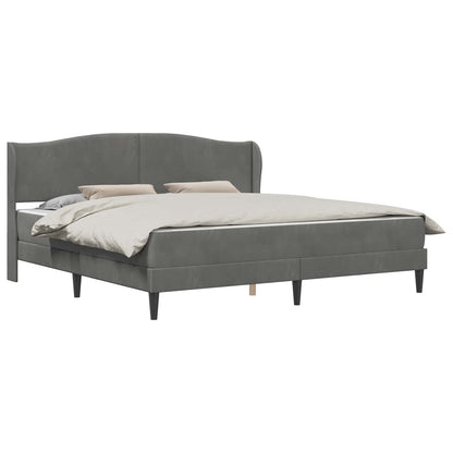 Struttura del letto Grigio Scuro 180 x 200 cm Velluto | homemem39