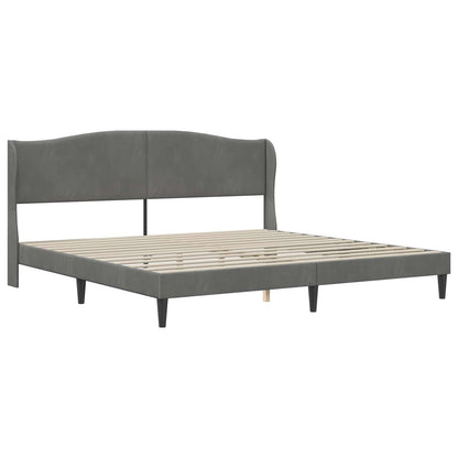Struttura del letto Grigio Scuro 180 x 200 cm Velluto | homemem39