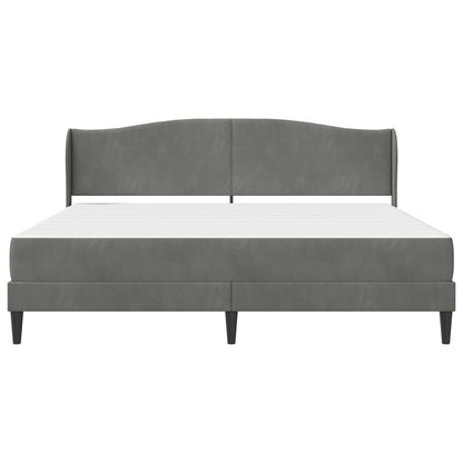 Struttura del letto Grigio Scuro 180 x 200 cm Velluto | homemem39