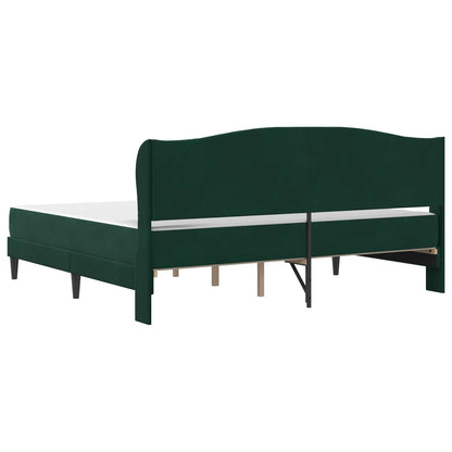 Struttura del letto Verde Scuro 180 x 200 cm Velluto | homemem39